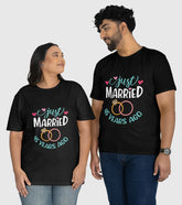 Just Married 45 Years Ago Unisex Half Sleeve T-Shirts (Pack of 2)